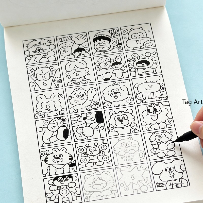 Food And Snacks Coloring Book Bold And Easy - Buku Gambar Tangan untuk Menghilangkan Kecemasan,