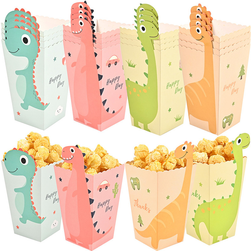 Food Snacks For Kids - Kotak dinosaurus kartun 4 buah, kotak