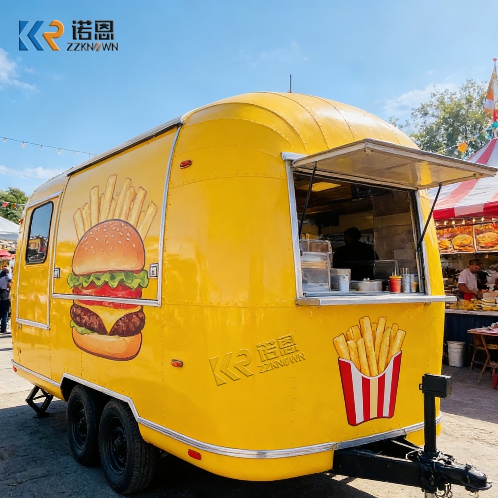 Food Snacks Business - Gerobak Makanan Keliling Outdoor dengan Meja
