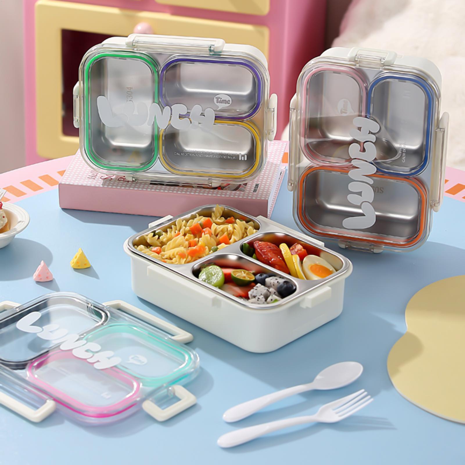 Food Snacks For Kids - Kotak Makan Siang Stainless Steel Terbagi