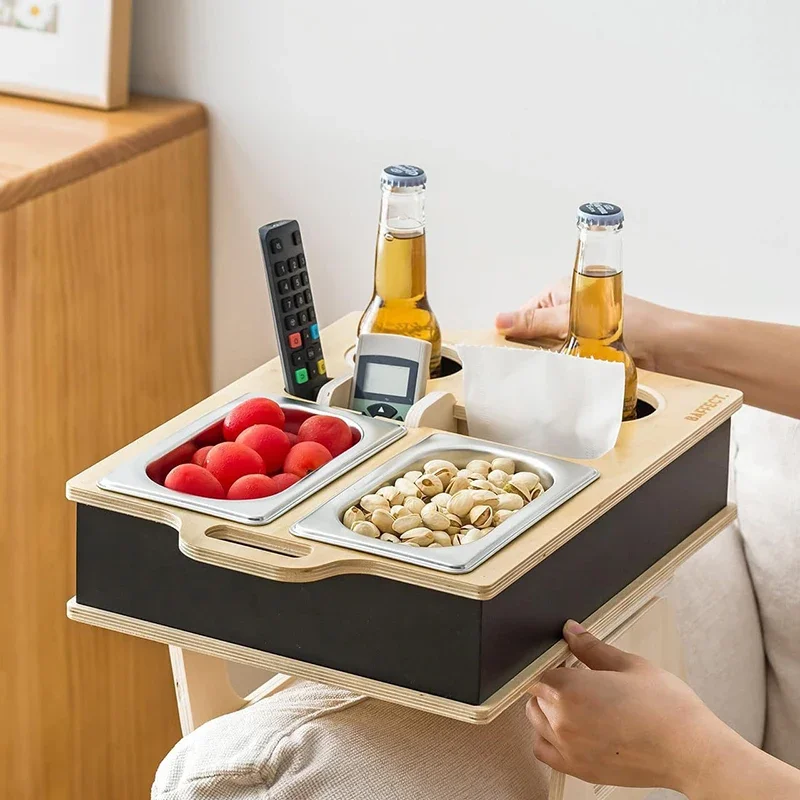 Food Snacks Drinks - Baki Bambu Persegi Panjang Desktop Tempat