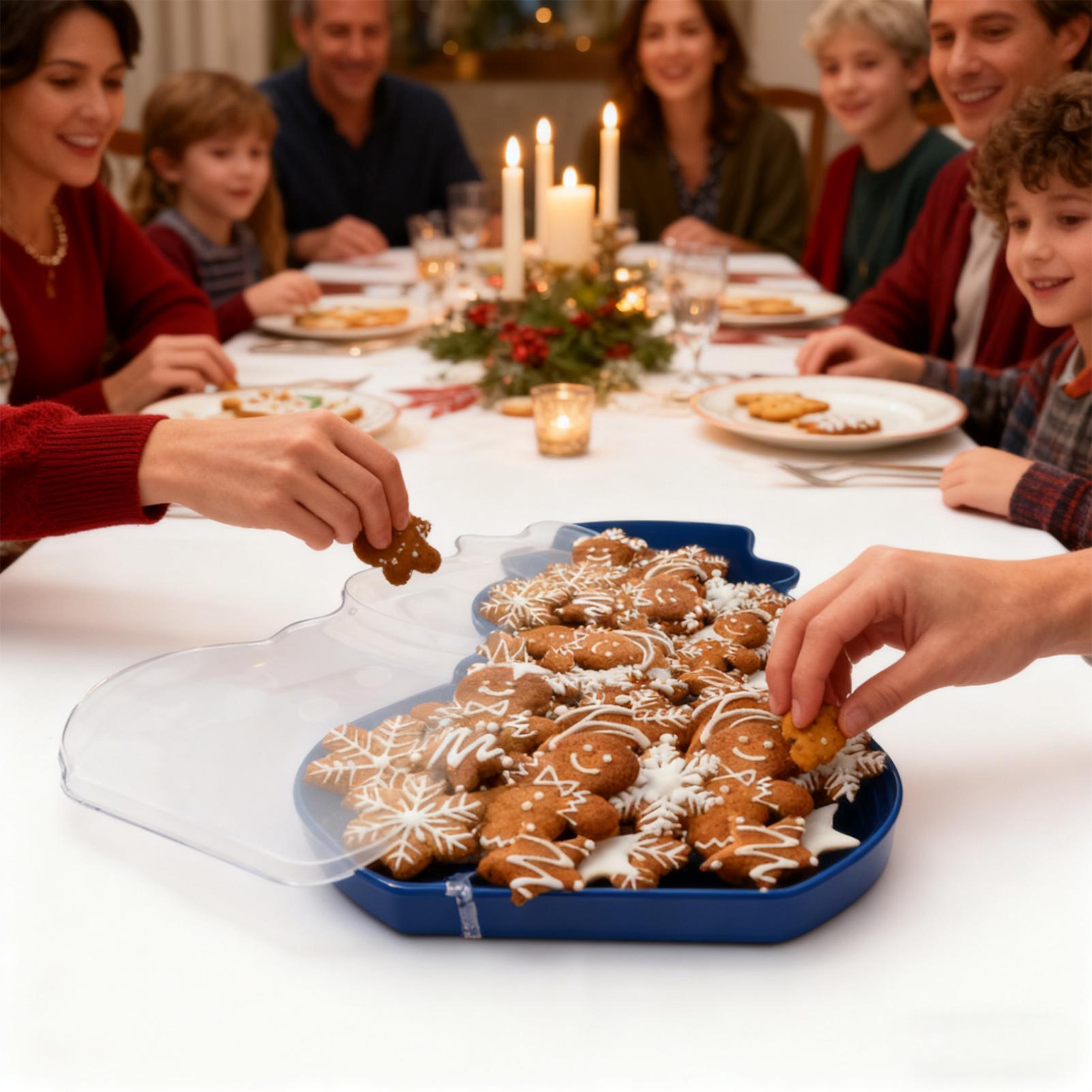 Food Platter Snacks - Nampan Sajian Natal, Organizer Makanan, Nampan