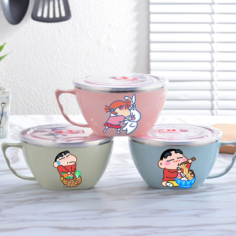 Food Xxl - Mangkuk Mie Crayon Shin-chan Mangkuk Baja