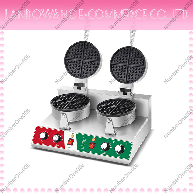 Food Snacks Business - Pembuat Waffle Putar Anti Lengket, Mesin