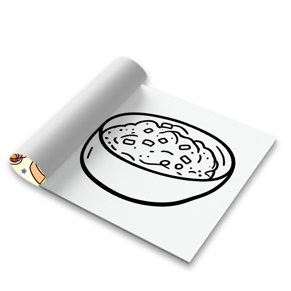 Food And Snacks Coloring Book Bold And Easy - Buku Mewarnai Lucu Makanan Minuman &