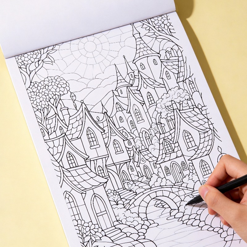 Food And Snacks Coloring Book Bold And Easy - Buku Mewarnai Gambar Tangan untuk Dewasa,