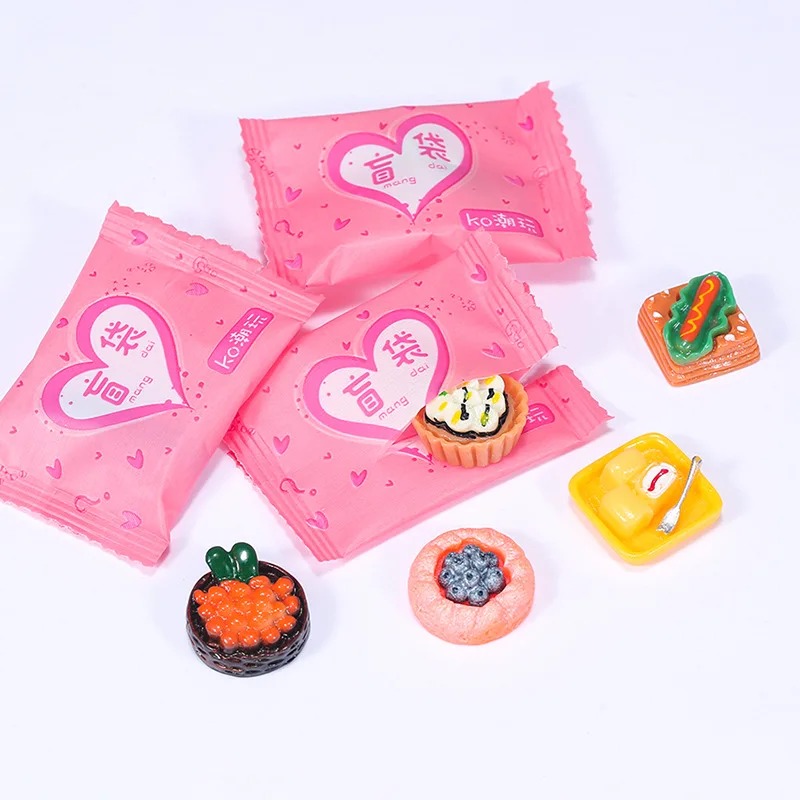 Food Snacks Drinks - Mainan Miniatur Tas Bergaya Acak, Mainan