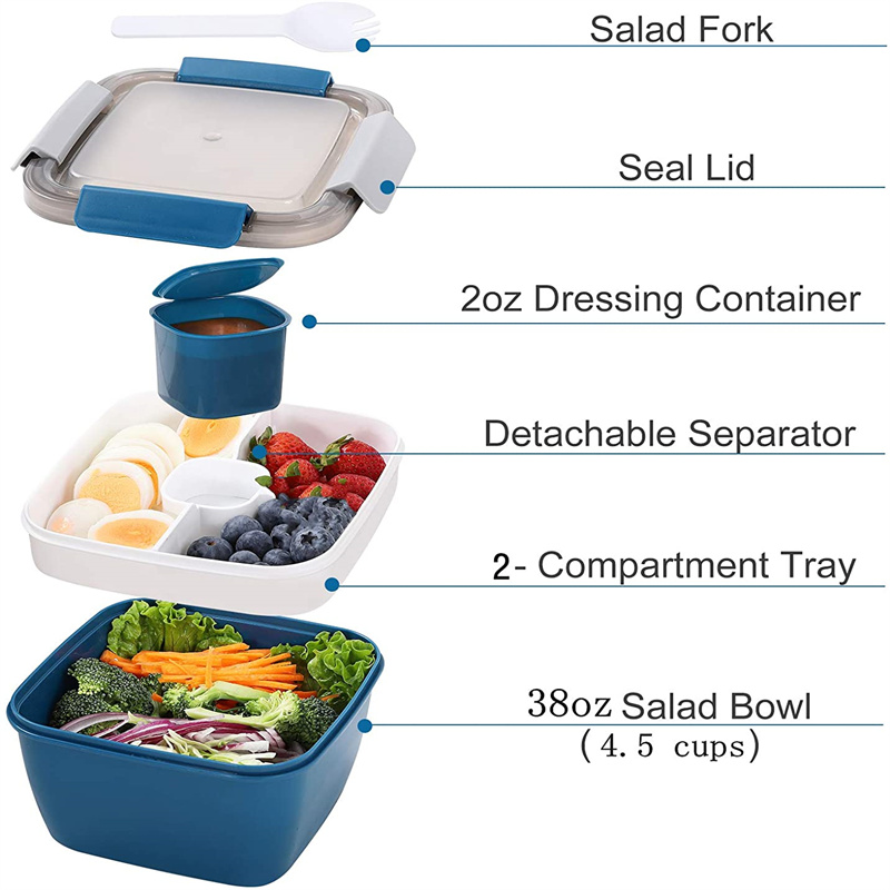 Wadah Makan Siang Salad Portab - Food Xxl ulasan dan harga