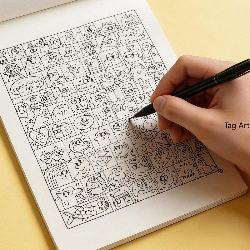 Buku Gambar Tangan untuk Mengh - Food And Snacks Coloring Book Bold And Easy ulasan dan harga