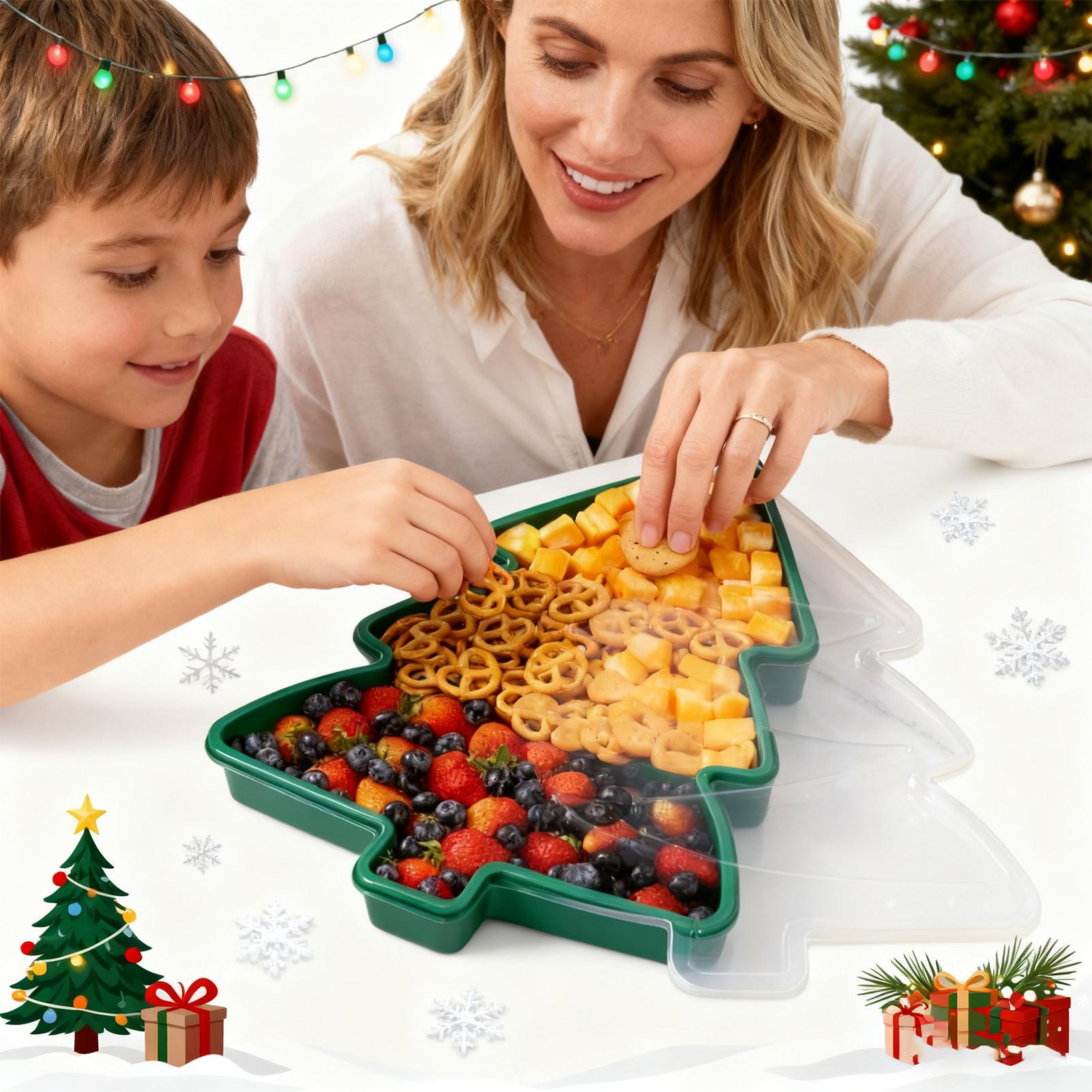 Nampan Sajian Natal, Organizer - Food Platter Snacks ulasan dan harga
