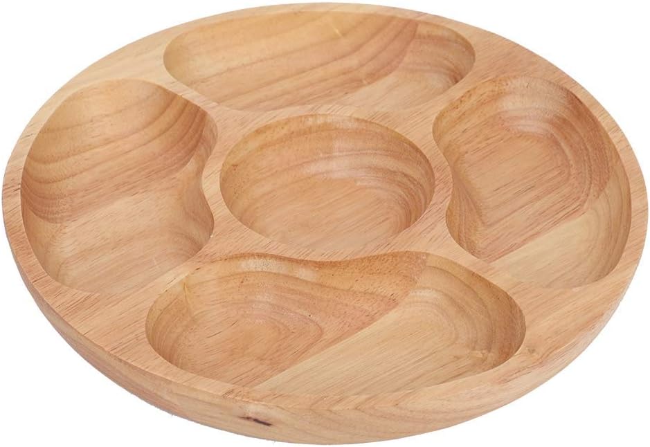 Nampan Sajian Kayu 5 Seksi, Pi - Food Platter Snacks ulasan dan harga