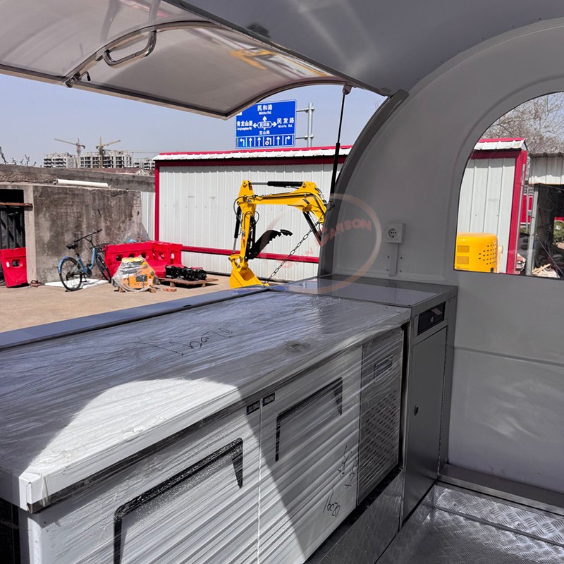 Gerobak Makanan Mobile Fibergl - Food Snacks Business ulasan dan harga