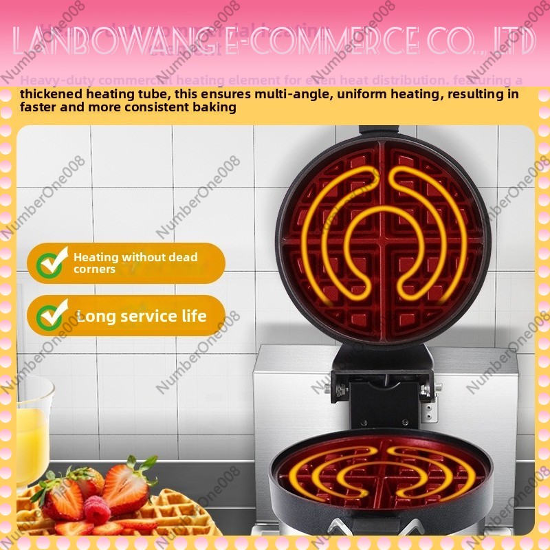 Pembuat Waffle Putar Anti Leng - Food Snacks Business ulasan dan harga