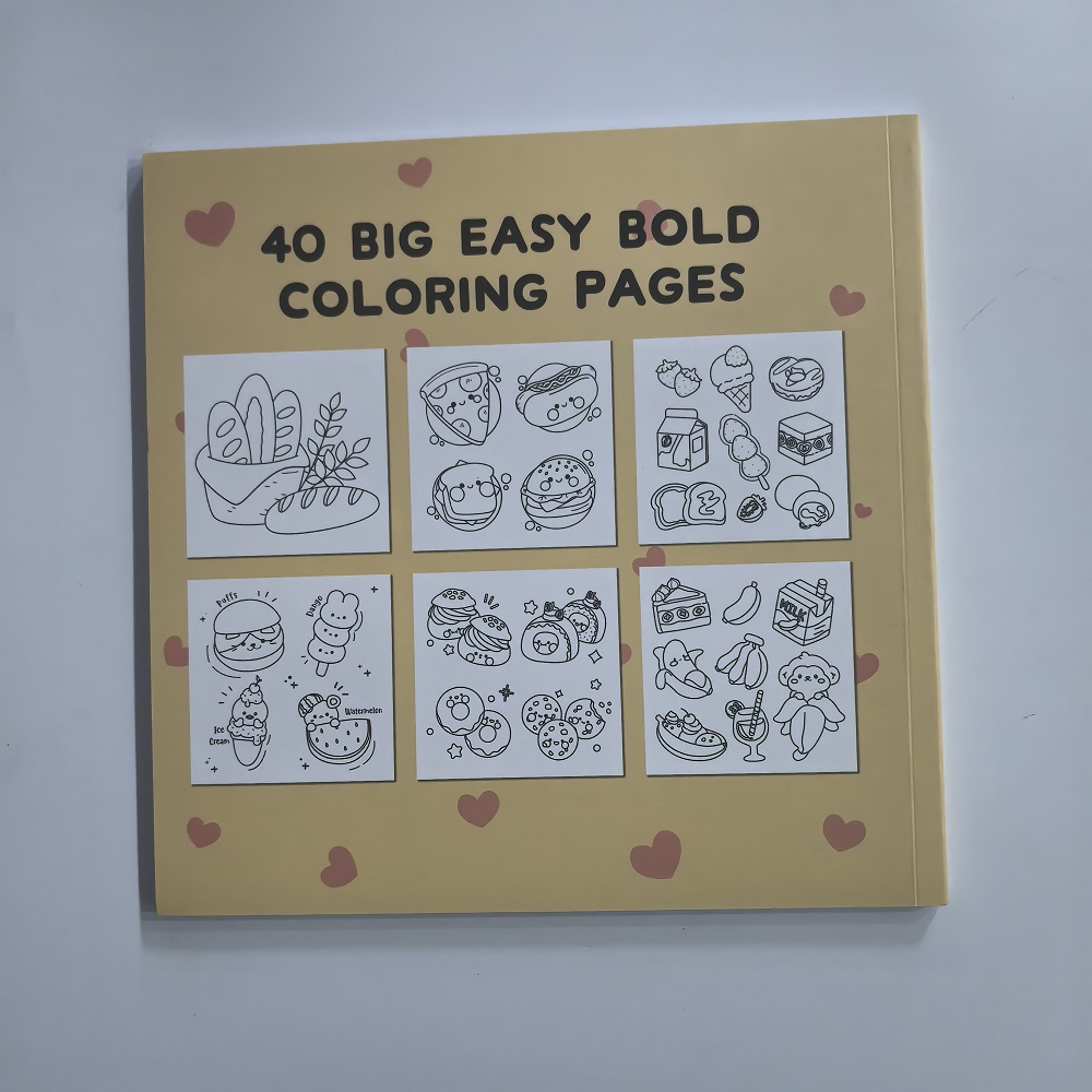 Buku Mewarnai Mudah untuk Dewa - Food And Snacks Coloring Book Bold And Easy ulasan dan harga
