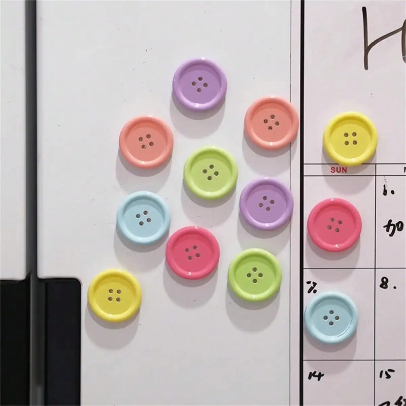 6 Buah Magnet Kulkas Kancing W - Candy Sour Strip ulasan dan harga