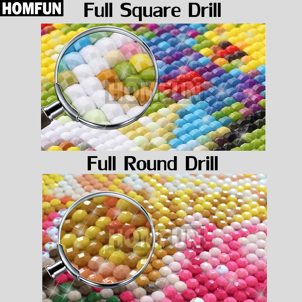 HOMFUN Persegi Penuh/Bor Bulat - Fruit Roll Up ulasan dan harga