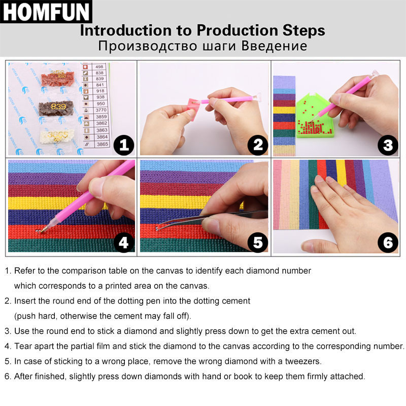 HOMFUN Persegi Penuh/Bor Bulat - Fruit Roll Up ulasan dan harga