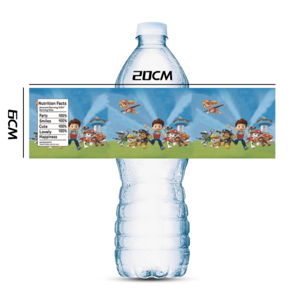 Paw Patrol stiker label botol  - Candy Sour Strip ulasan dan harga