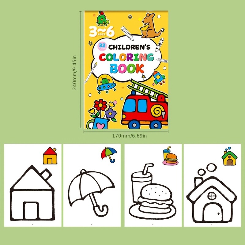 Buku Gambar Anak-Anak, Berisi  - Food And Snacks Coloring Book Bold And Easy ulasan dan harga