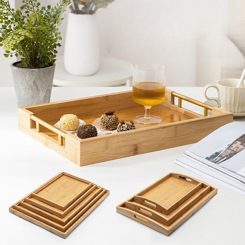 Set Nampan Sajian Bambu Alami  - Food Platter Snacks ulasan dan harga