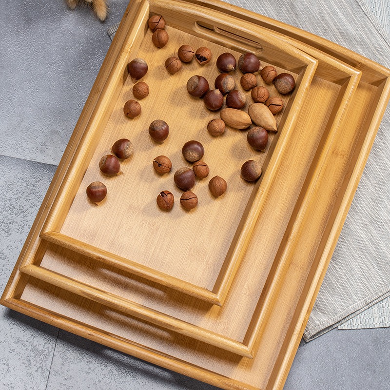 Set Nampan Sajian Bambu Alami  - Food Platter Snacks ulasan dan harga
