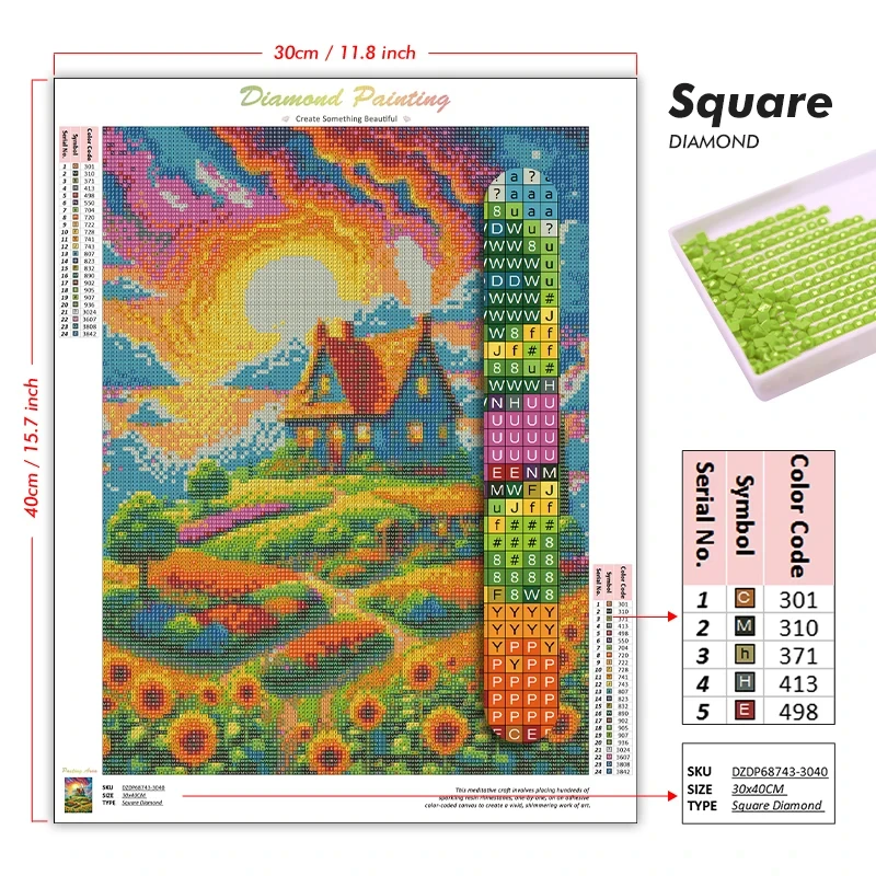 Kit Lukisan Berlian DIY 5D, Ka - Fruit Roll Up ulasan dan harga