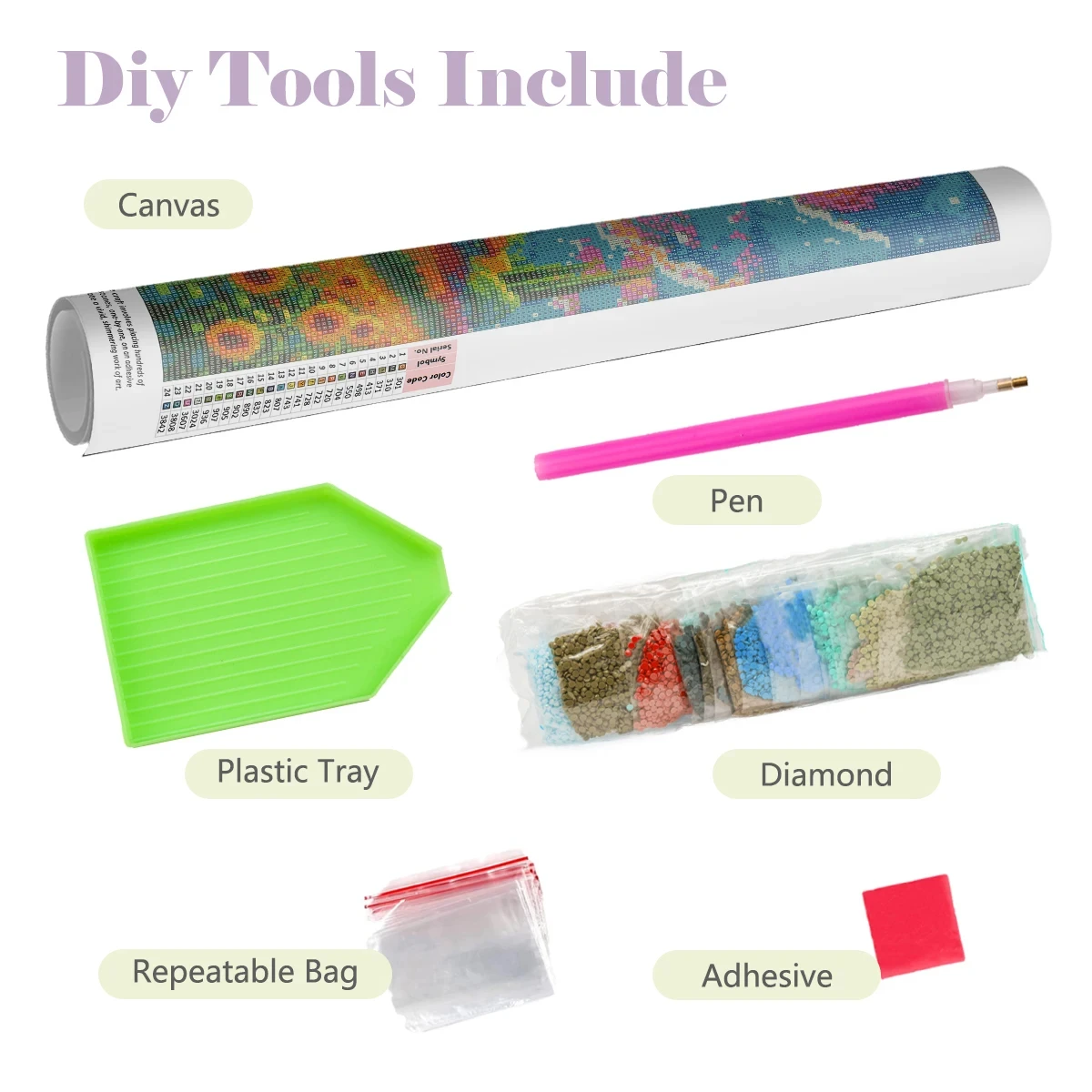 Kit Lukisan Berlian DIY 5D, Ka - Fruit Roll Up ulasan dan harga